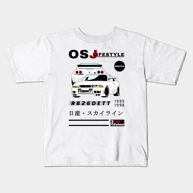 R33 OSJ LifeStyle Kids T-Shirt by OSJ Store